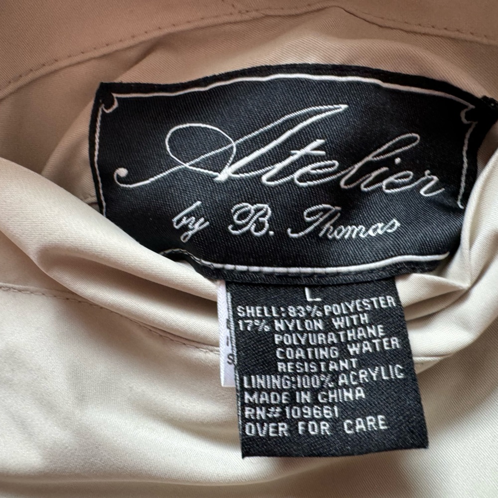 Women’s Large Faux Fur Tan Coat Reversible with Water resistant liner Atelier - Picture 3 of 9